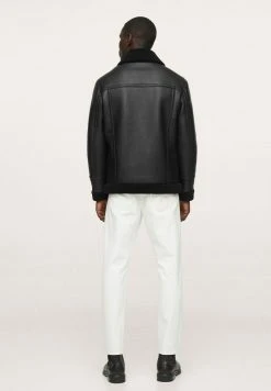 Mango KRAWITZ - Kunstlederjacke - Schwarz | Herren -Mango Populaire Boutique 84d031ddf8424e0497fa60cafb0cd402