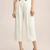 Mango POMA H - Stoffhose - Råhvid | Damen -Mango Populaire Boutique 84e2eeb6e49340319d96619cf7a3569c