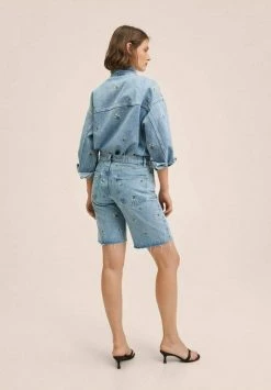 Mango Jeans Shorts - Bleu Moyen | Damen -Mango Populaire Boutique 85938044a10f48b6a0a33f472bb43d82