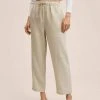Mango Stoffhose - Light Pastel Grey | Damen -Mango Populaire Boutique 85cba15273354b9b8462e10b2f48249f