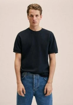 Mango JULIANT - T-Shirt Basic - Bleu Marine Foncé | Herren