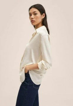 Mango Damen IDEALE - Hemdbluse - Ecru -Mango Populaire Boutique 868bb027f7e54fddbce1c996771116e1