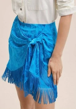 Mango JACKI - Wickelrock - Bleu | Damen -Mango Populaire Boutique 86d81fc8032642cab7fd482a07b515a6