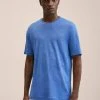 Mango Herren LIMAN - T-Shirt Basic - Blue