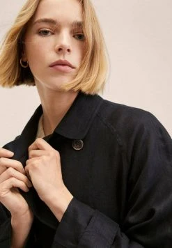 Mango COPITO - Trenchcoat - Black | Damen -Mango Populaire Boutique 8813fb0d80cb46ccba846588f1920e5d