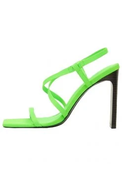 Mango CROSS - Riemensandalette - Pastelgroen | Damen