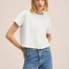 Mango BONIS - T-Shirt Basic - Wit | Damen