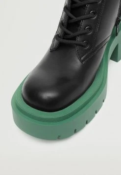 Mango SOLDIER - Plateaustiefelette - Noir | Damen -Mango Populaire Boutique 8941a2bb2fd44378aecca005a95e1a94