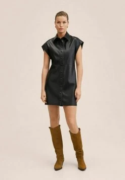 Mango CREAM - Blusenkleid - Schwarz | Damen -Mango Populaire Boutique 8b4781c6ddd84ccd8dcc9d1baa6bf0b6