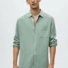 Mango SALAR - Hemd - Vert Pastel | Herren -Mango Populaire Boutique 8bb98c84816144108a5ec2c93a194057