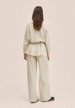 Mango RUSTIK A - Stoffhose - Beige | Damen -Mango Populaire Boutique 8c1cba75b6524a4fa827fc9ba3b39be1