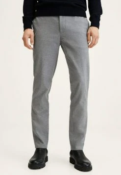 Mango BREST - Stoffhose - Hellgrau Meliert | Herren