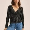 Mango TOPACIO - Bluse - Black | Damen -Mango Populaire Boutique 8c9e3ab2d7d846ccb77668c996f096cc