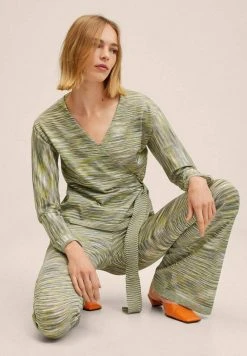 Mango MONET A - Stoffhose - Green | Damen -Mango Populaire Boutique 8ce79e7de18549938dbecd8e7d79507e