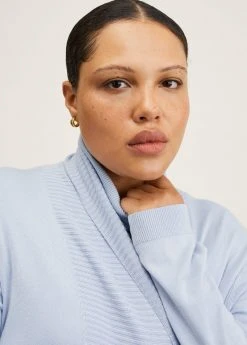 Mango ALMA - Strickjacke - Light Blue | Damen -Mango Populaire Boutique 8de4a200deb44da59ba22d6e5b8bbedb
