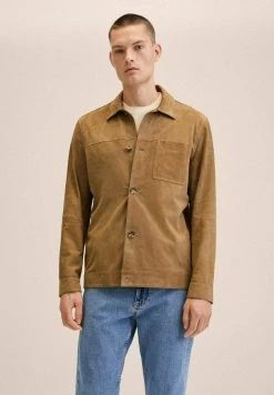Mango CORFU - Lederjacke - Sand | Herren