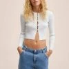 Mango GRUYER - Strickjacke - Blanc Cassé | Damen -Mango Populaire Boutique 8f778778661f4588a0d9edc8bdc6a1f0