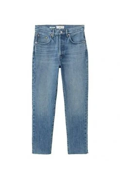 Mango Jeans Straight Leg - Mittelblau | Damen -Mango Populaire Boutique 90b75f4563444e21afa6d467658b0207