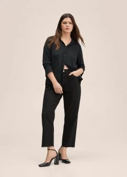 Mango HAVANA - Jeans Straight Leg - Black Denim | Damen -Mango Populaire Boutique 912a978ffc40499bb71edf398312518c