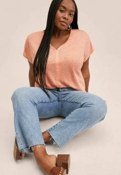 Mango LINI - T-Shirt Basic - Corail | Damen -Mango Populaire Boutique 91392ae2fa134f57bceeee848d2a7536