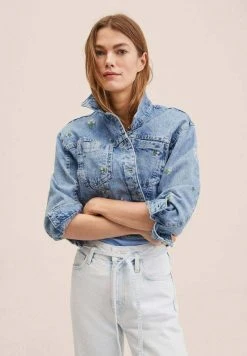 Mango DAISY - Jeansjacke - Bleu Moyen | Damen