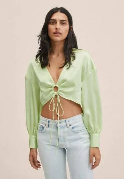 Mango Bluse - Light Green | Damen