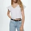 Mango SARIA - Bluse - Weiß | Damen -Mango Populaire Boutique 939e289c65534f1aa0231fb4efd4821e