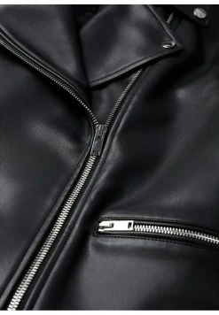 Mango MALUMBA - Kunstlederjacke - Schwarz | Damen -Mango Populaire Boutique 9405f4a54af34ea68ed5db3f1c2ba756