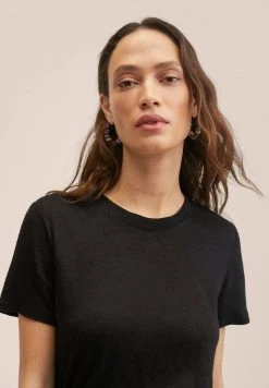 Mango LISINO - T-Shirt Basic - Zwart | Damen -Mango Populaire Boutique 941dbf1e5dfd488999e9432ed0d77000