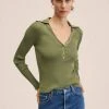 Mango Poloshirt - Kaki | Damen