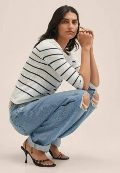 Mango Damen PARISIAN - Langarmshirt - Bleu Marine Foncé -Mango Populaire Boutique 94a9b1c885a641649b51b3201cdd630b