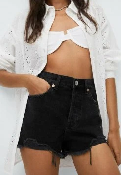 Mango HAILEY - Jeans Shorts - Black Denim | Damen -Mango Populaire Boutique 94c0958c622a47f6940ad3e488f8bd09