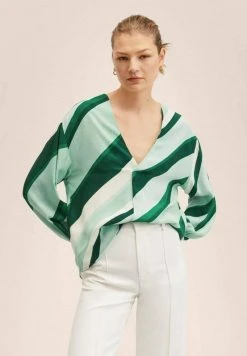 Mango BIO - Bluse - Pastelgroen | Damen
