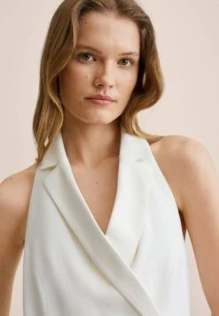 Mango CAION - Jumpsuit - White | Damen -Mango Populaire Boutique 95adeae157ad498bbea9daa02bd1c1d4