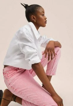 Mango Damen Jeans Slim Fit - Bubblegum Pink -Mango Populaire Boutique 95b3872b4d28476e84223eef74397c49