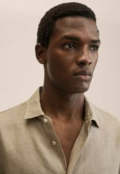 Mango Herren PARROT - Hemd - Marron Moyen -Mango Populaire Boutique 95c4cc7502c0427487e6e32082ddb215