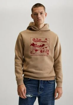 Mango WELLNESS - Kapuzenpullover - Mittelbraun | Herren