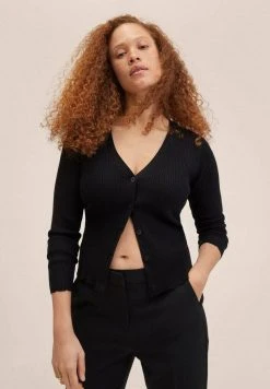 Mango CROCHY - Strickjacke - Zwart | Damen