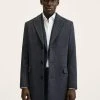 Mango SALERNO - Klassischer Mantel - Grey | Herren -Mango Populaire Boutique 97c699823dbd4a5495f4ca0a5a9284bd