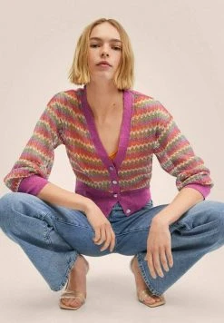Mango DUVAL - Strickjacke - Pink | Damen -Mango Populaire Boutique 989376a3bc05483c880dc648b05c1391