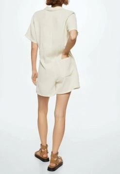 Mango Jumpsuit - Blanc Cassé | Damen -Mango Populaire Boutique 98bac2d671684d928445077aea12f790