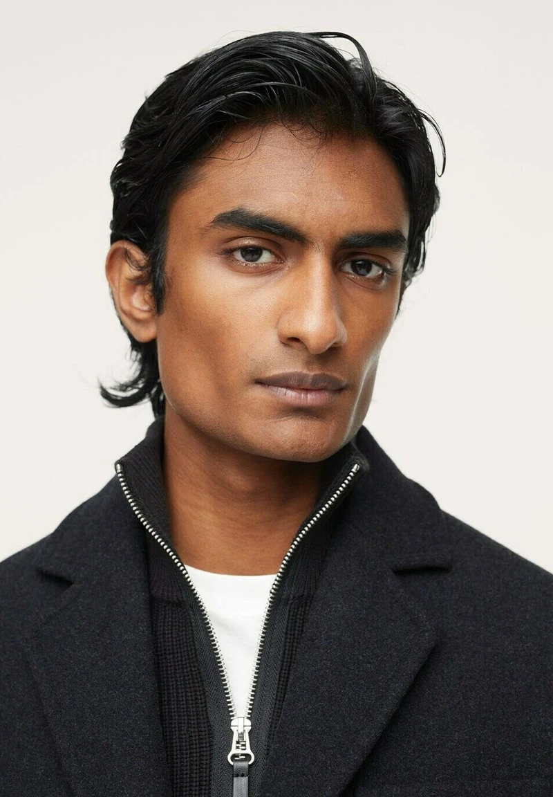 Mango Kurzmantel - Mottled Dark Green | Herren 8 Mango Kurzmantel - Mottled Dark Green | Herren – Bild 6