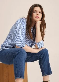 Mango NEWMOM - Jeans Slim Fit - Donkerblauw | Damen -Mango Populaire Boutique 9904be944e354aad8fcca0da404977b5