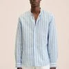 Mango ELDA - Hemd - Blauw | Herren -Mango Populaire Boutique 990845f605ab4765b0dd8cd075a532ee