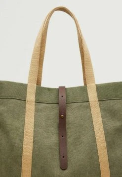 Mango Shopping Bag - Khaki | Herren -Mango Populaire Boutique 993c45df466b4f5ca74306d34959ed55