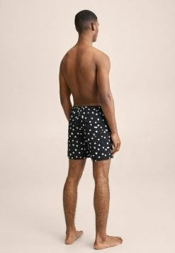Mango MASTELLA - Badeshorts - Noir | Herren -Mango Populaire Boutique 99b68f492b934ee19c0549f2af1df61c