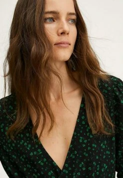 Mango Jerseykleid - Groen | Damen -Mango Populaire Boutique 99e9a348c7d5411ba814740482e5475e