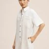Mango Hemdbluse - écru | Damen -Mango Populaire Boutique 9a08b152a6de4492a5925b7d6ad555ae