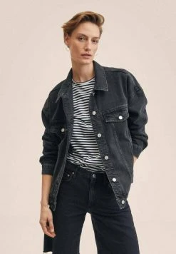 Mango DAFNE - Jeansjacke - Black Denim | Damen