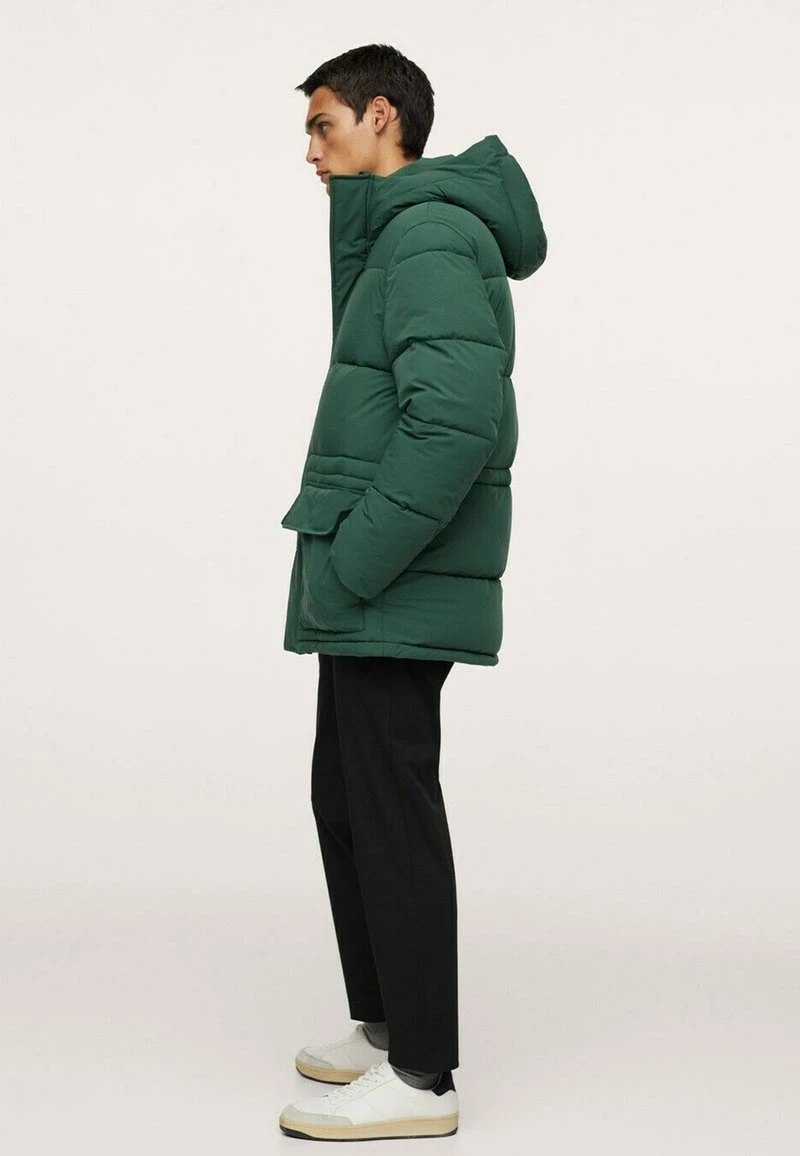 Mango Wintermantel - Dark Green | Herren 7 Mango Wintermantel - Dark Green | Herren – Bild 5
